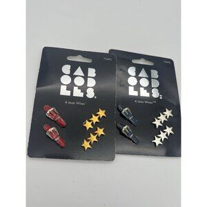 Vintage 1990s Goody Caboodles Barrettes Wire Clasp Jean Wires 4 Pc Lot of 2 NEW